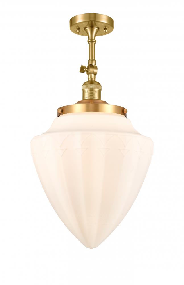 Beacon - 1 Light - 12 inch - Satin Gold - Adjustable Semi-Flush Mount