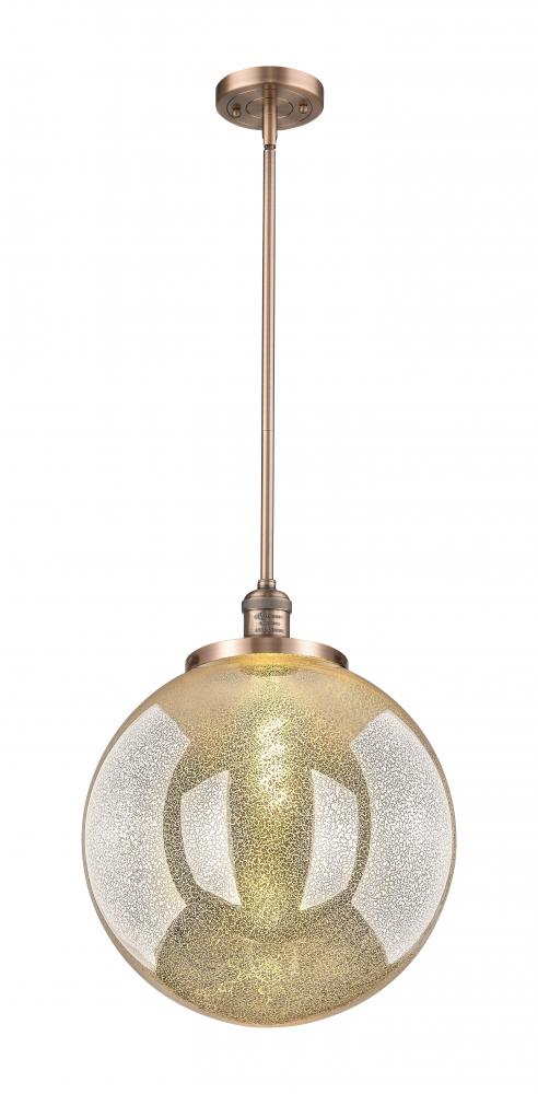 Beacon - 1 Light - 16 inch - Antique Copper - Stem Hung - Pendant