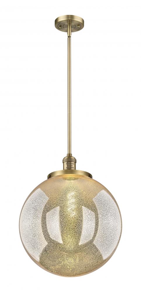Beacon - 1 Light - 16 inch - Brushed Brass - Stem Hung - Pendant