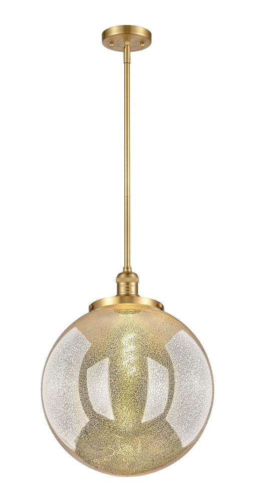 Beacon - 1 Light - 16 inch - Satin Gold - Stem Hung - Pendant