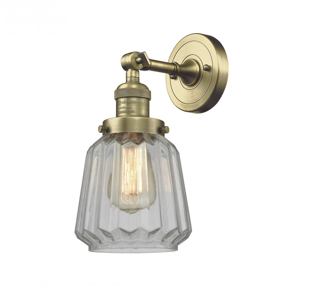 Chatham - 1 Light - 7 inch - Antique Brass - Adjustable Sconce