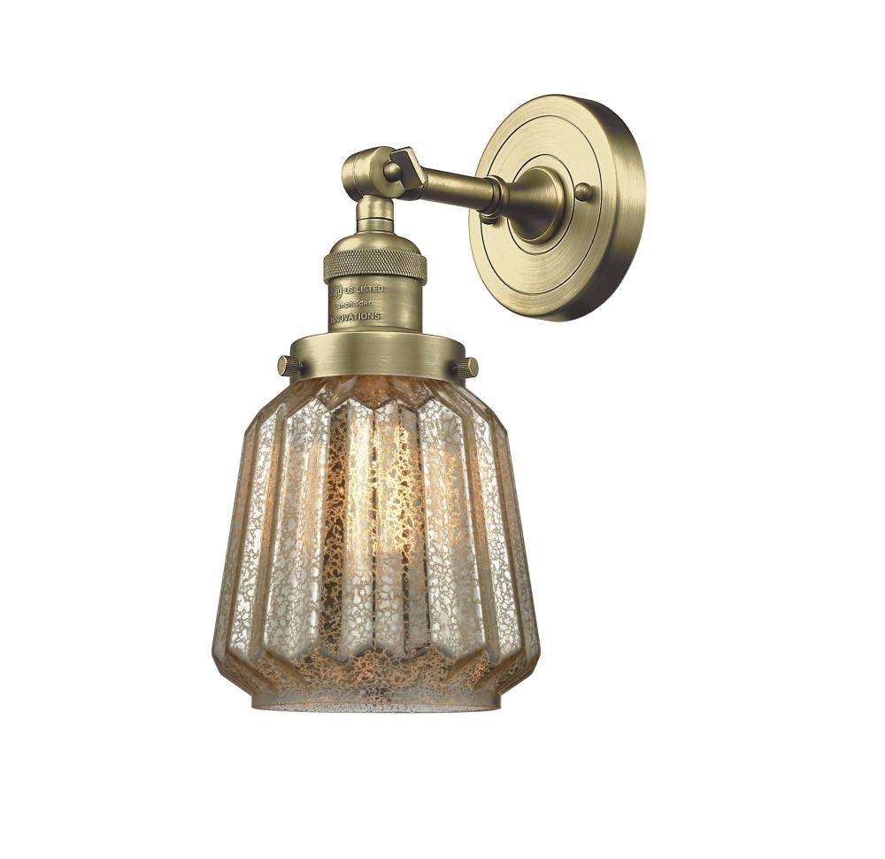 Chatham - 1 Light - 7 inch - Antique Brass - Adjustable Sconce