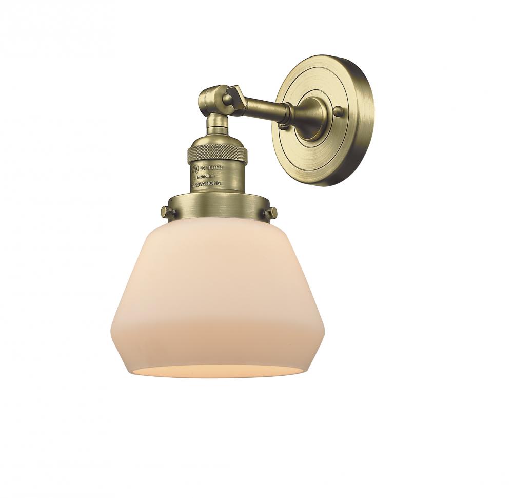 Fulton - 1 Light - 7 inch - Antique Brass - Adjustable Sconce