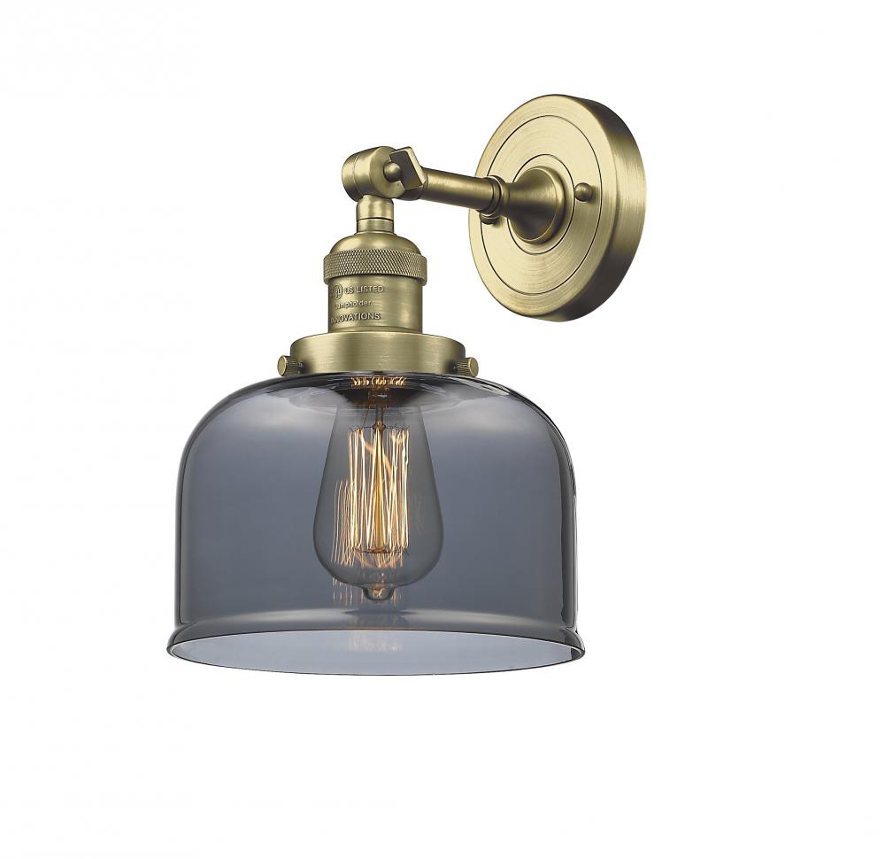 Bell - 1 Light - 8 inch - Antique Brass - Adjustable Sconce
