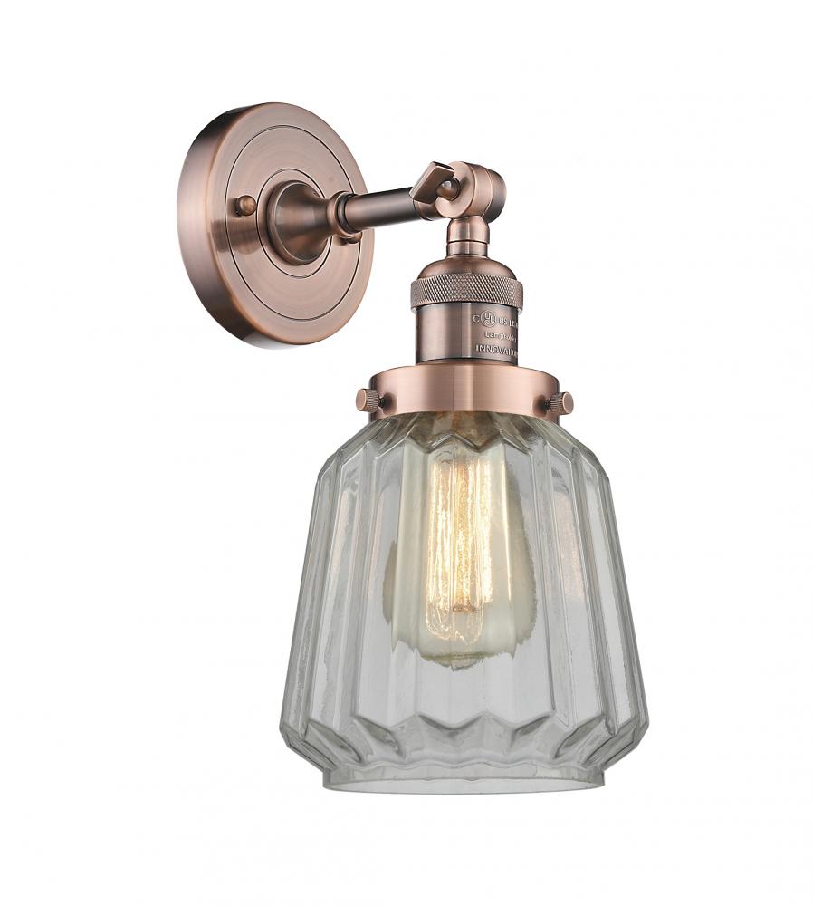 Chatham - 1 Light - 7 inch - Antique Copper - Adjustable Sconce