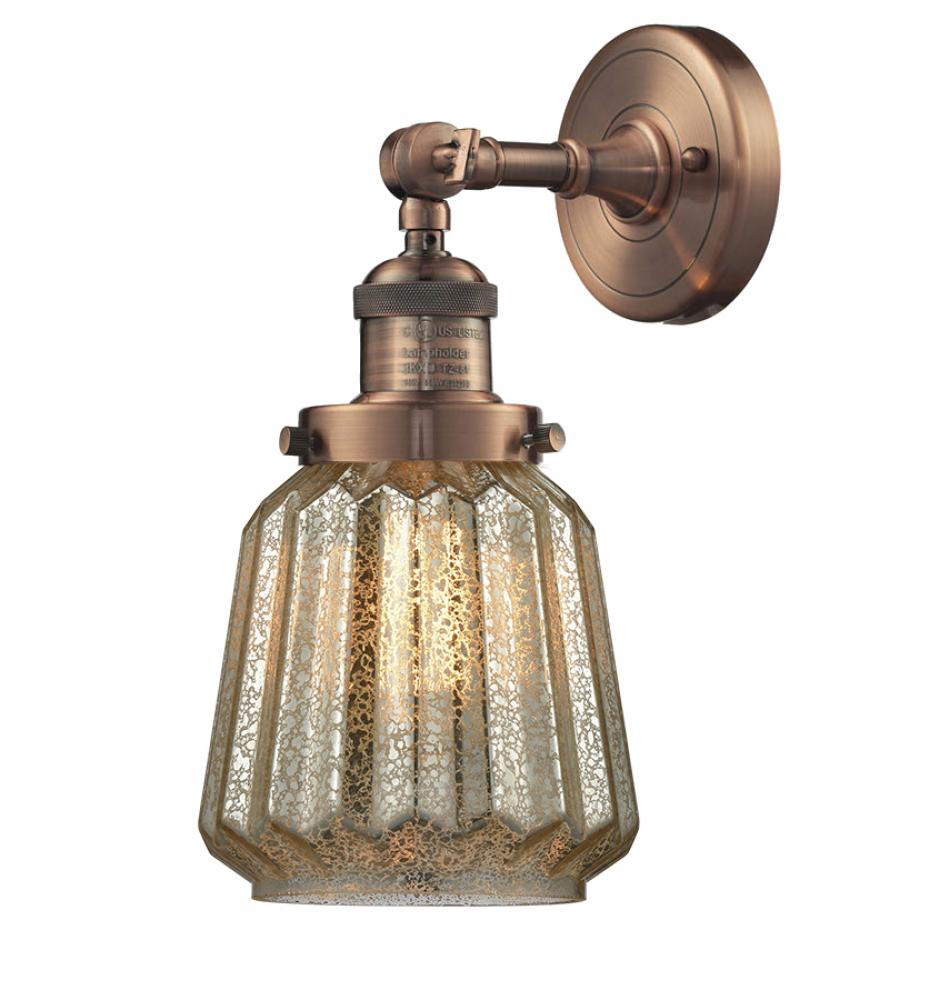 Chatham - 1 Light - 7 inch - Antique Copper - Adjustable Sconce