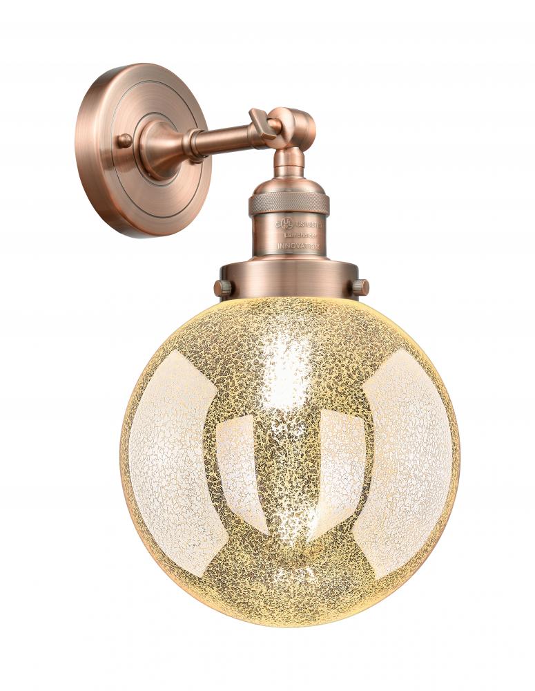 Beacon - 1 Light - 8 inch - Antique Copper - Adjustable Sconce