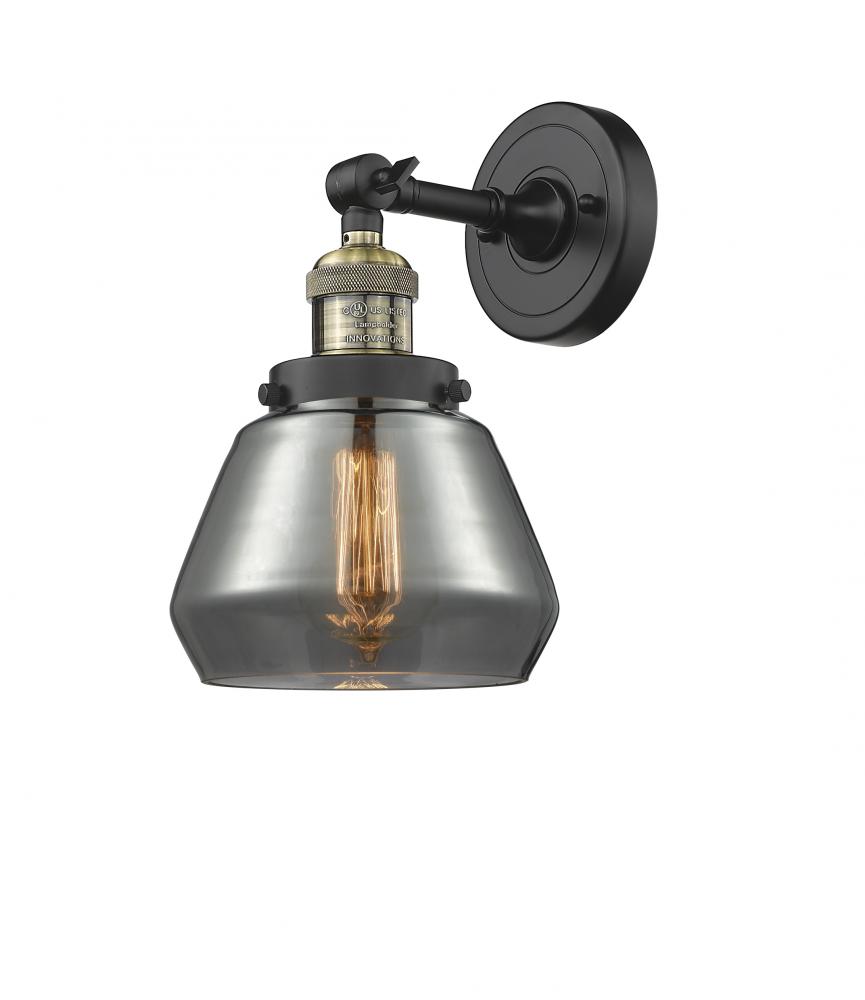 Fulton - 1 Light - 7 inch - Black Antique Brass - Adjustable Sconce