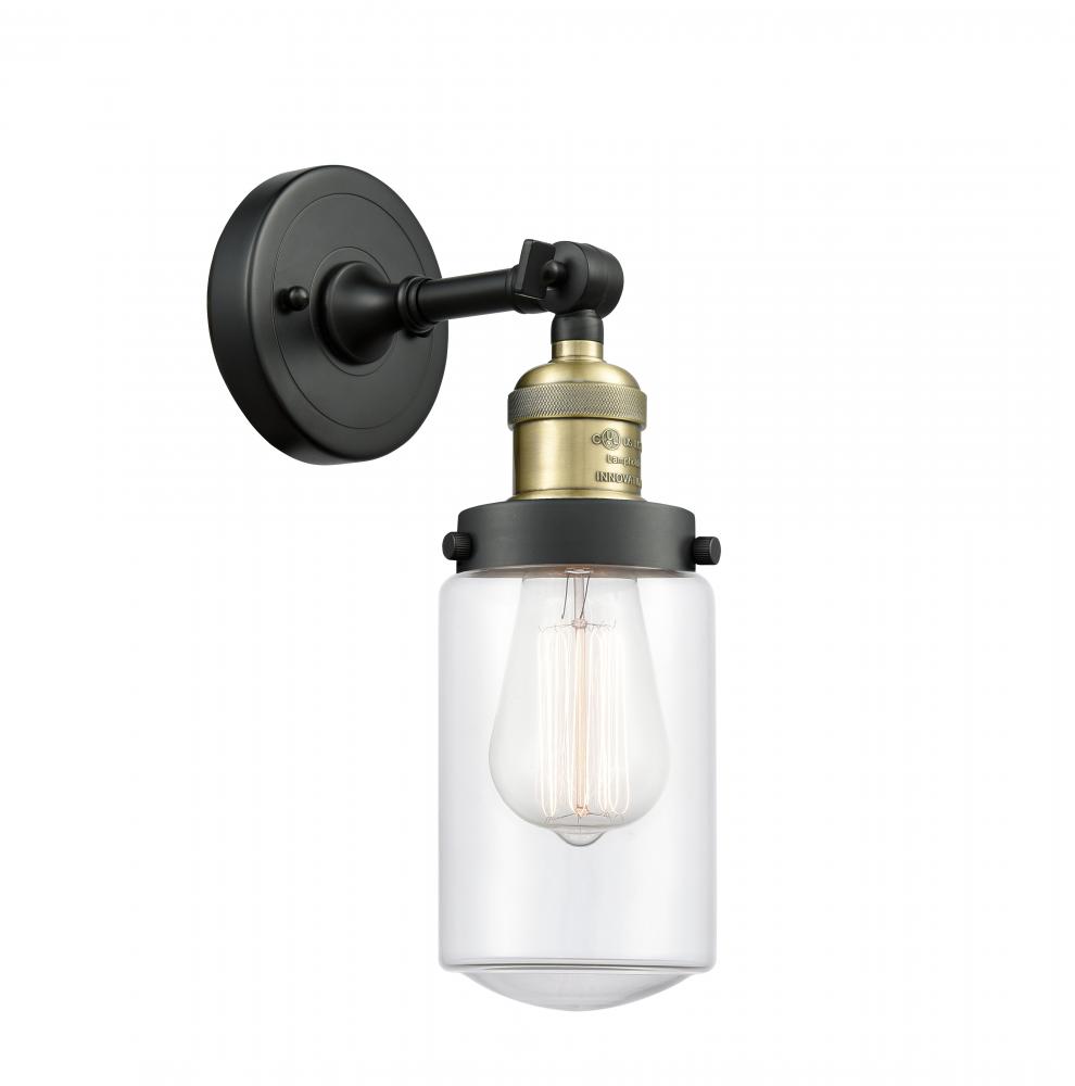 Dover - 1 Light - 5 inch - Black Antique Brass - Adjustable Sconce