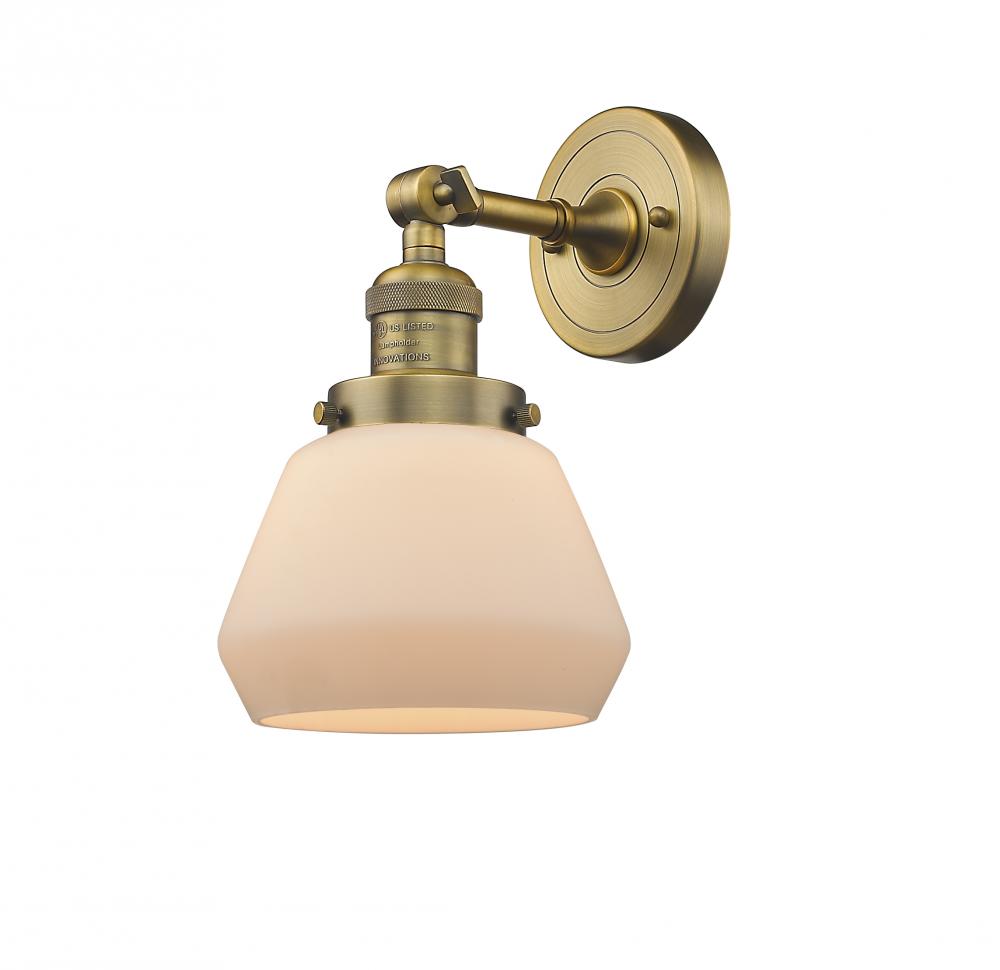 Fulton - 1 Light - 7 inch - Brushed Brass - Adjustable Sconce