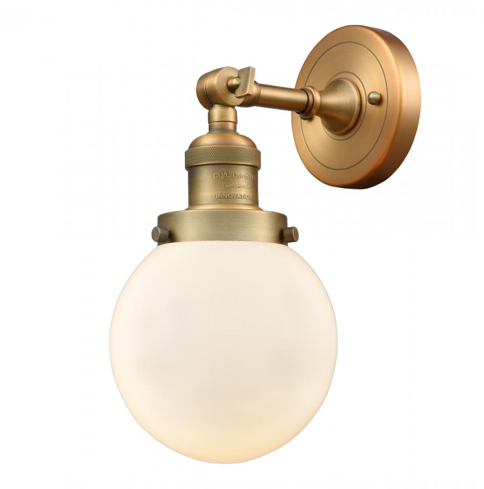Beacon - 1 Light - 6 inch - Brushed Brass - Adjustable Sconce