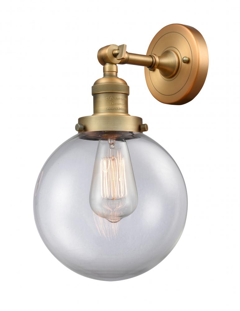 Beacon - 1 Light - 8 inch - Brushed Brass - Adjustable Sconce