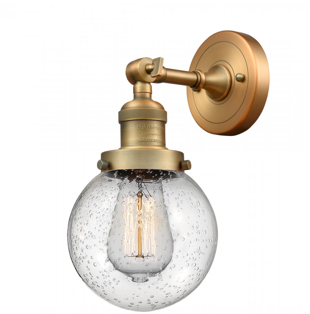 Beacon - 1 Light - 6 inch - Brushed Brass - Adjustable Sconce