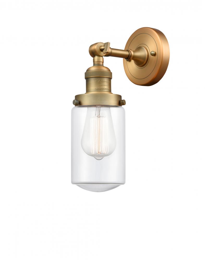 Dover - 1 Light - 5 inch - Brushed Brass - Adjustable Sconce