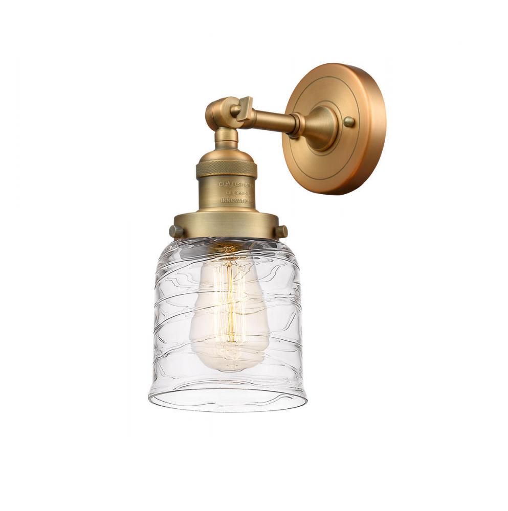 Bell - 1 Light - 5 inch - Brushed Brass - Adjustable Sconce
