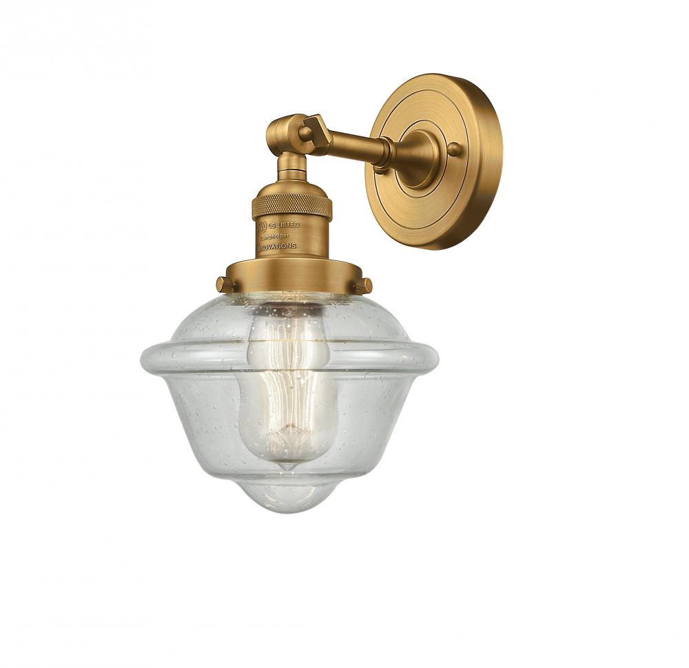 Oxford - 1 Light - 8 inch - Brushed Brass - Adjustable Sconce