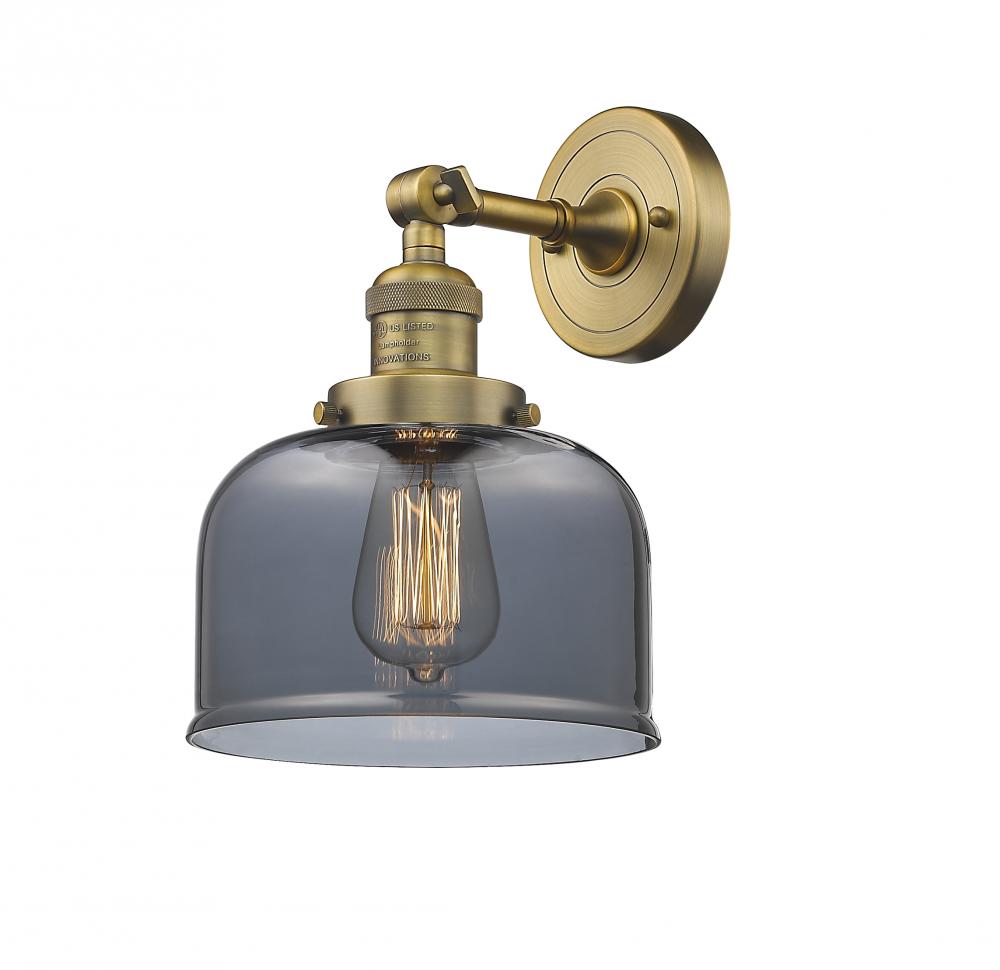 Bell - 1 Light - 8 inch - Brushed Brass - Adjustable Sconce