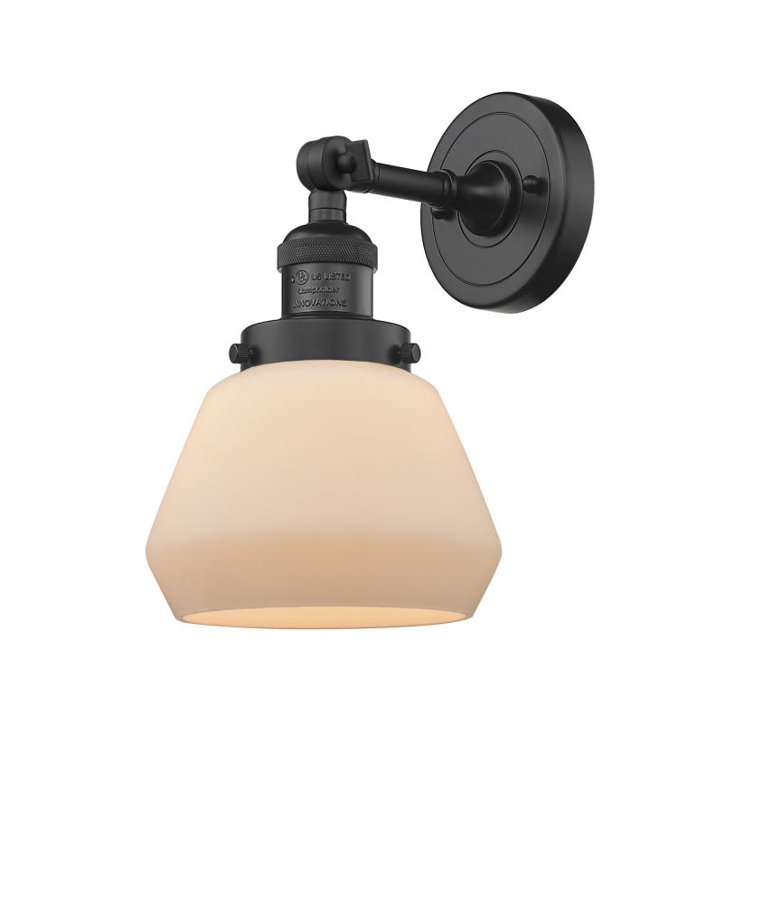 Fulton - 1 Light - 7 inch - Matte Black - Adjustable Sconce