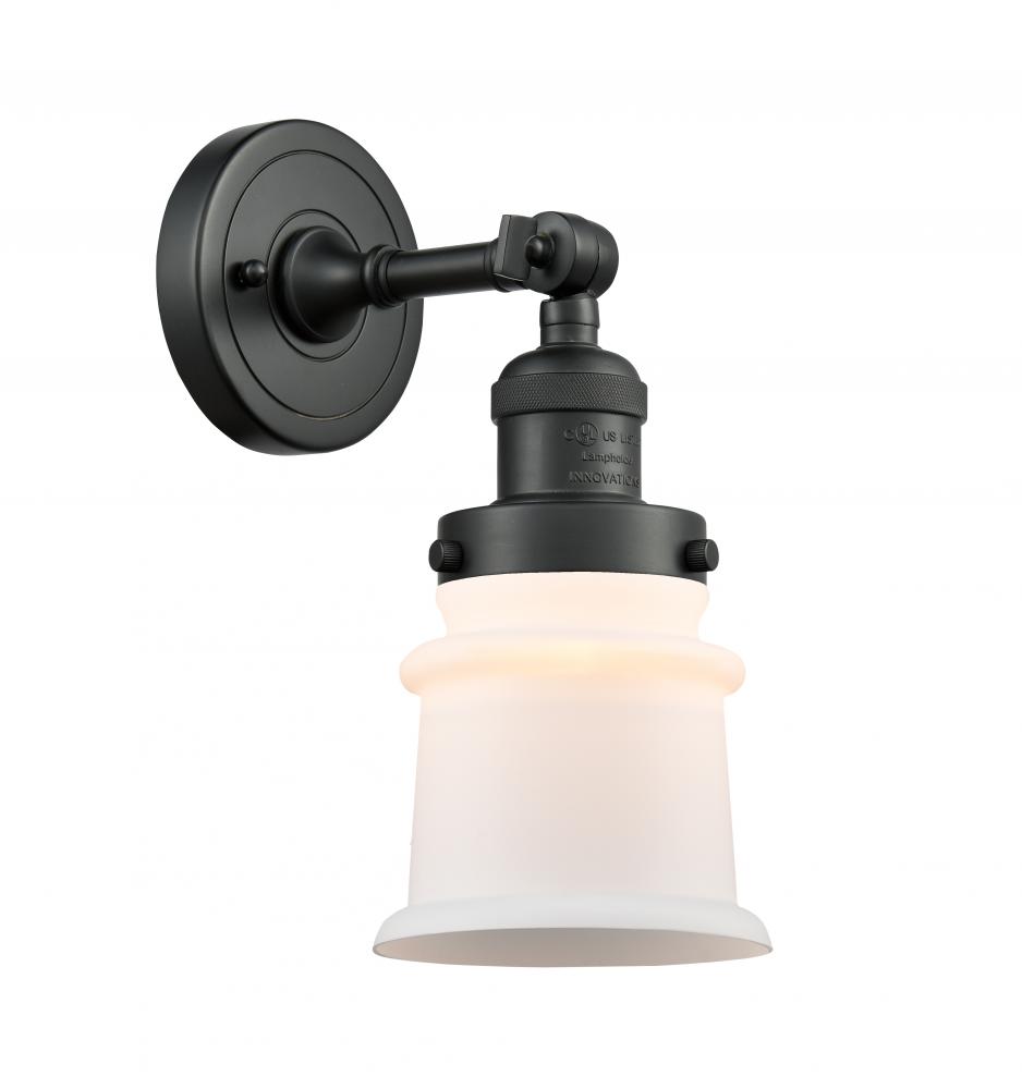 Canton - 1 Light - 5 inch - Matte Black - Adjustable Sconce