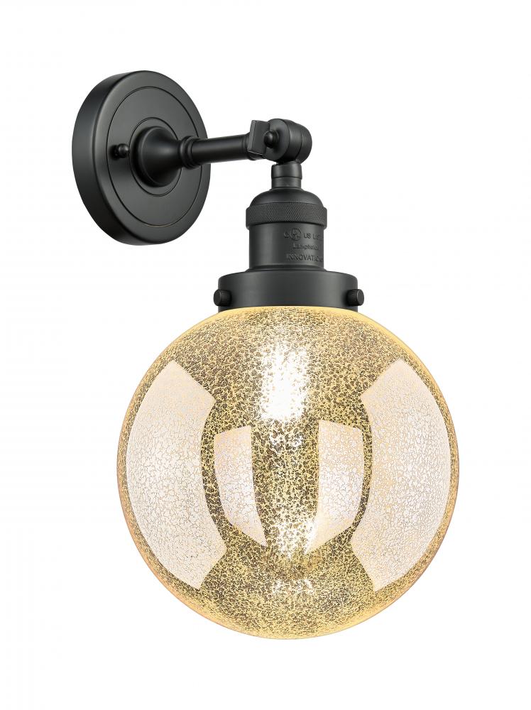 Beacon - 1 Light - 8 inch - Matte Black - Adjustable Sconce