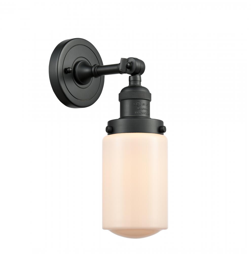 Dover - 1 Light - 5 inch - Matte Black - Adjustable Sconce