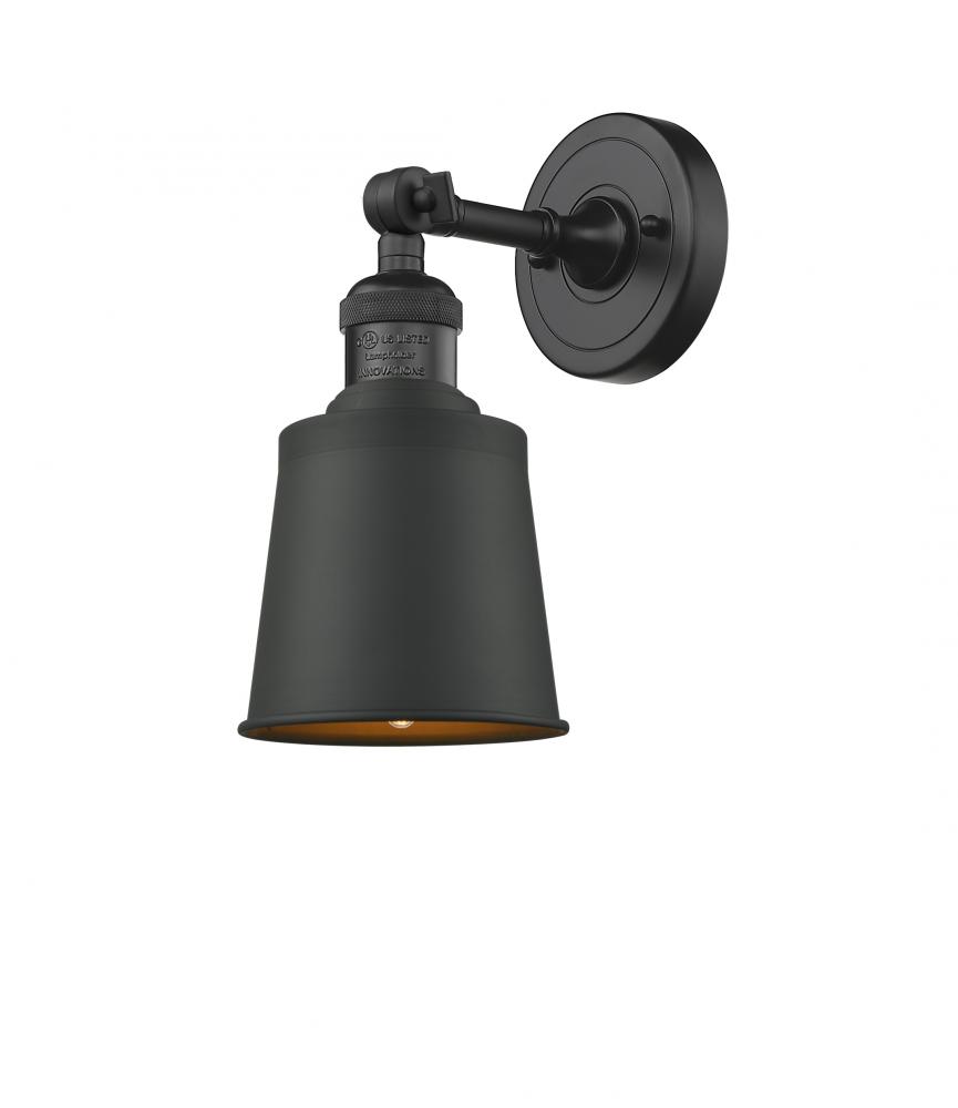 Addison - 1 Light - 5 inch - Matte Black - Adjustable Sconce