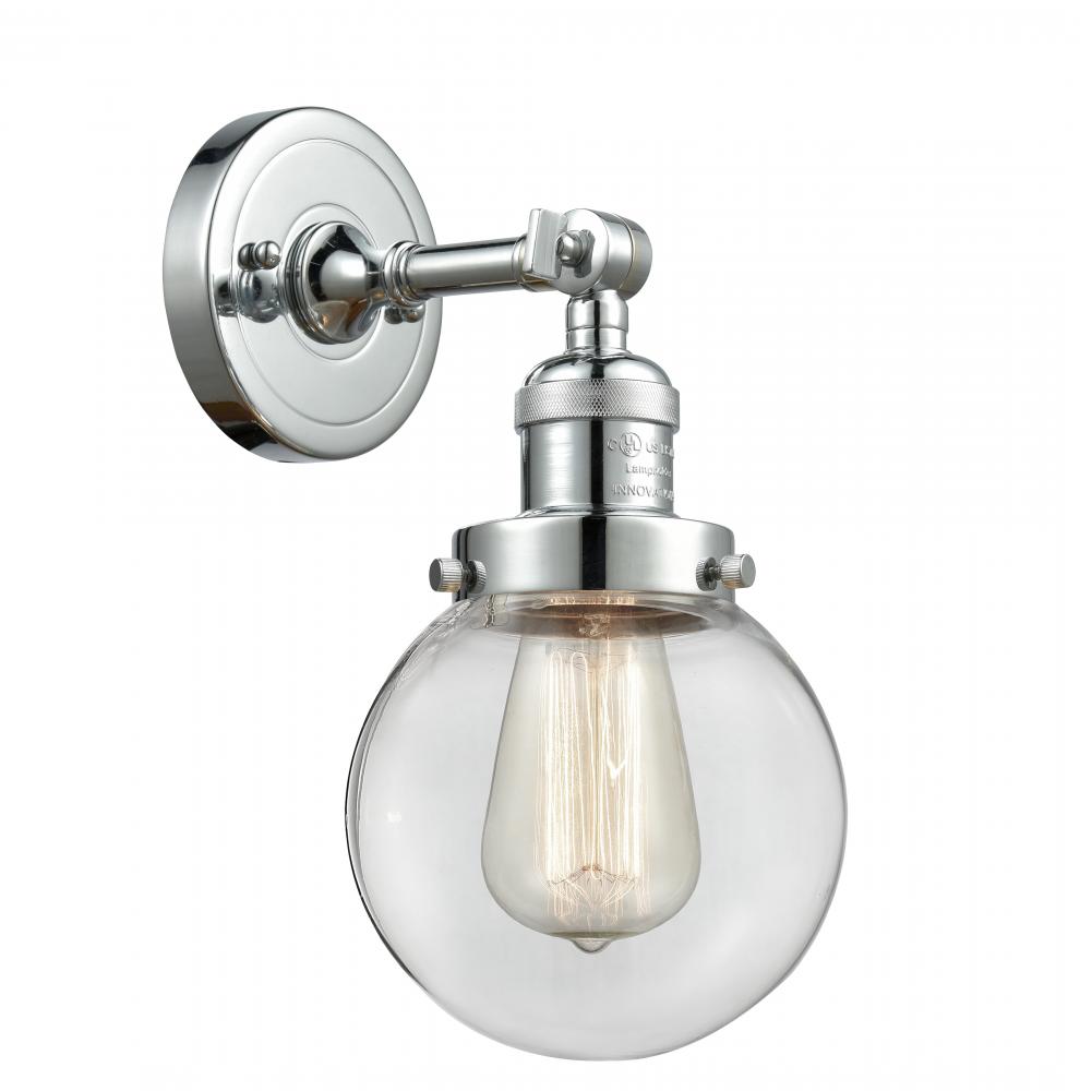 Beacon - 1 Light - 6 inch - Polished Chrome - Adjustable Sconce