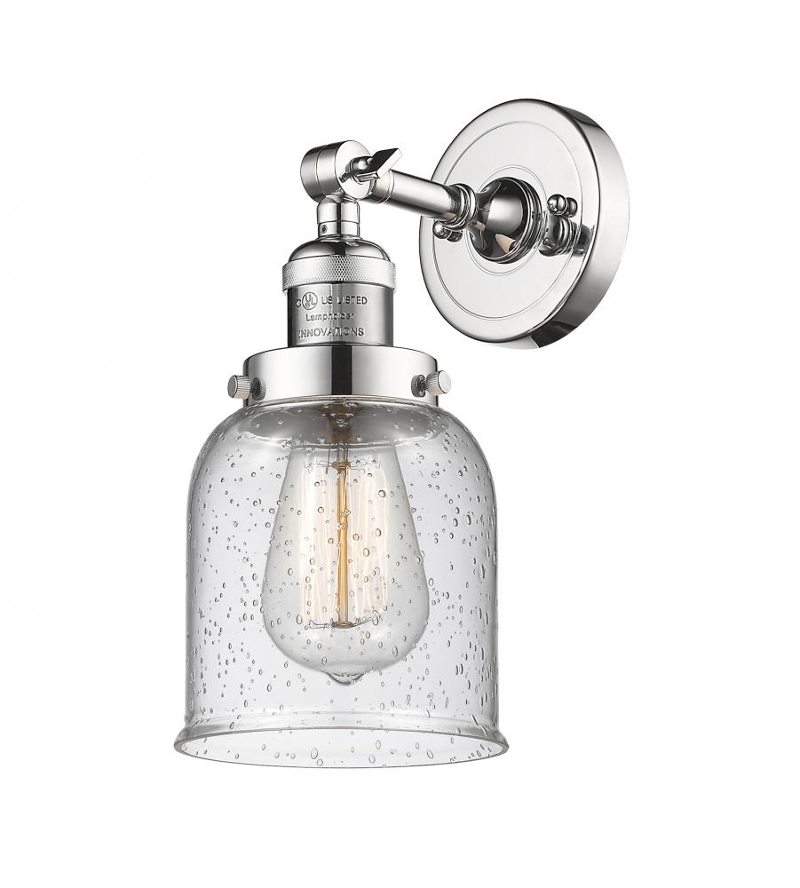 Bell - 1 Light - 5 inch - Polished Chrome - Adjustable Sconce