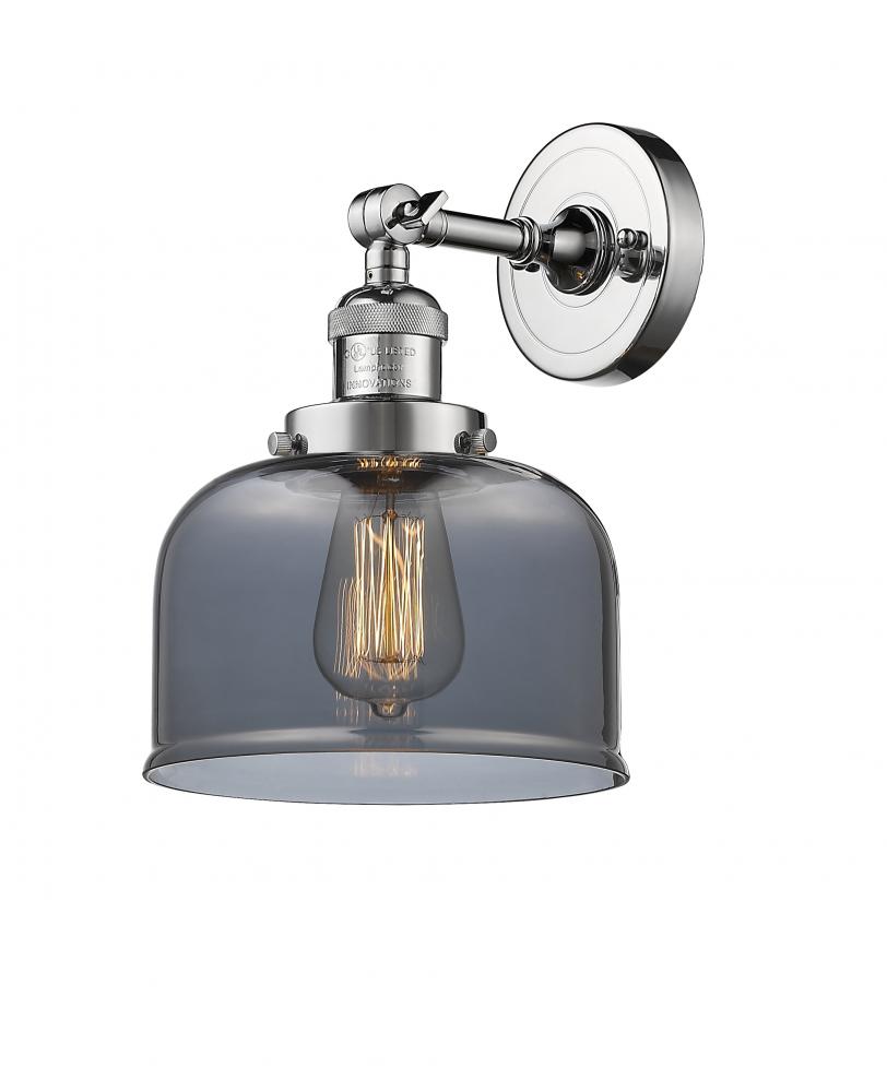 Bell - 1 Light - 8 inch - Polished Chrome - Adjustable Sconce