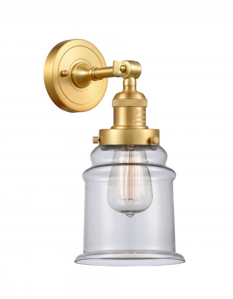 Canton - 1 Light - 7 inch - Satin Gold - Adjustable Sconce