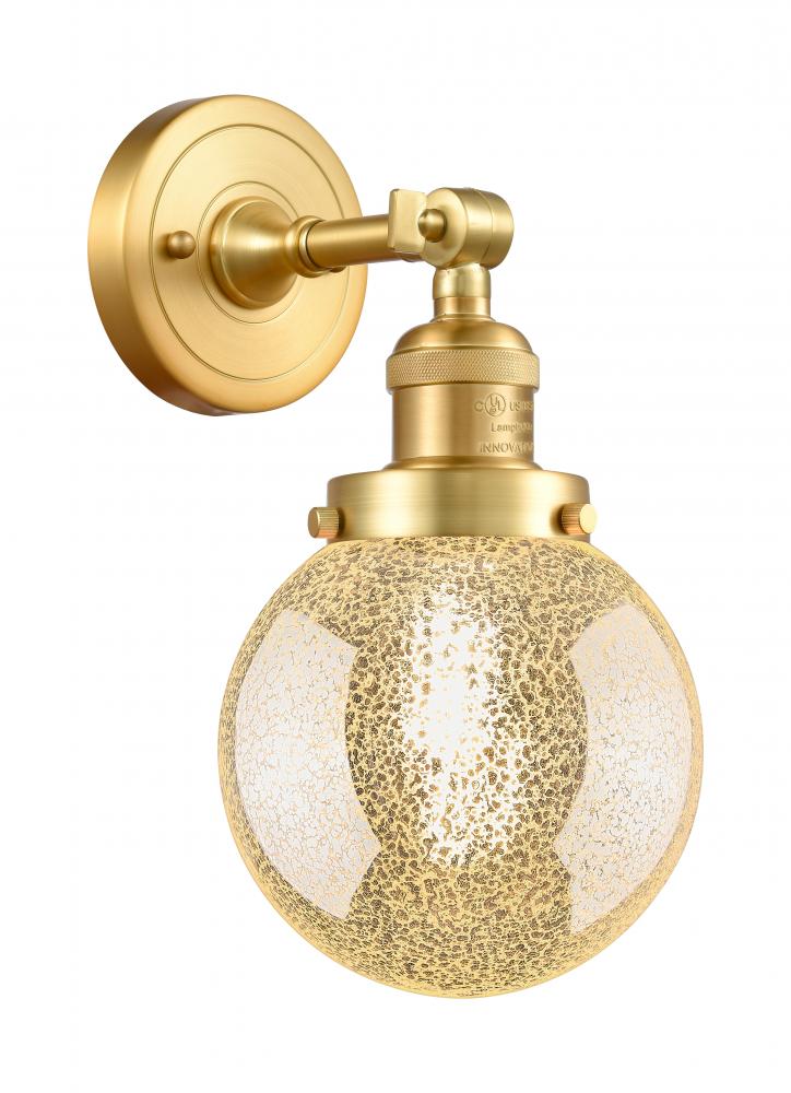 Beacon - 1 Light - 6 inch - Satin Gold - Adjustable Sconce