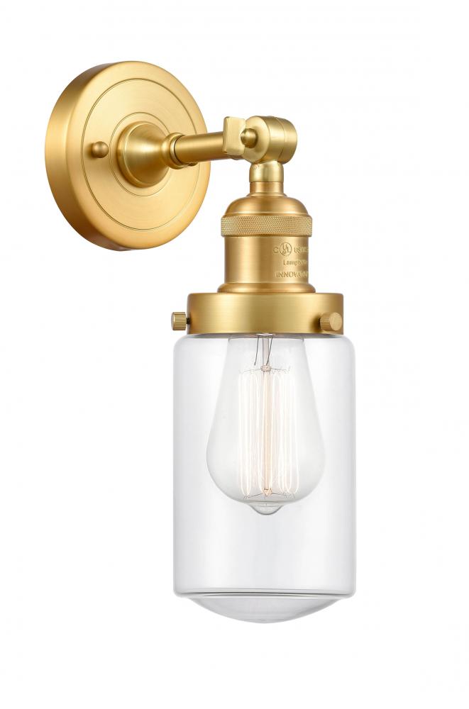 Dover - 1 Light - 5 inch - Satin Gold - Adjustable Sconce