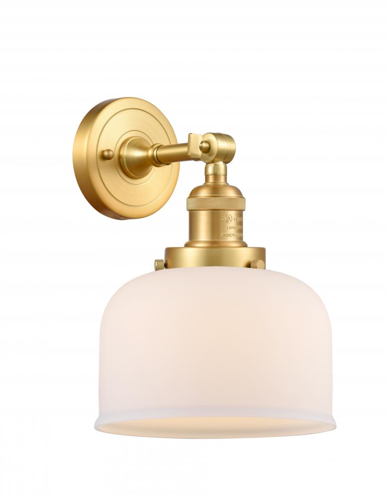 Bell - 1 Light - 8 inch - Satin Gold - Adjustable Sconce