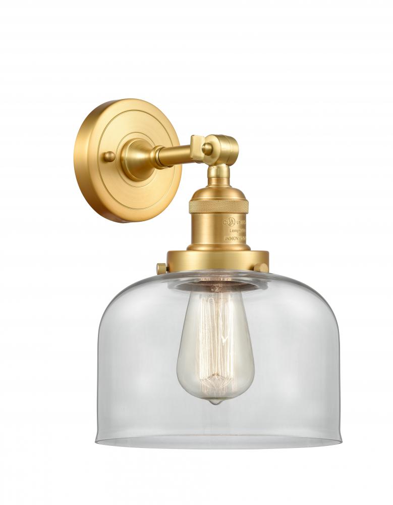 Bell - 1 Light - 8 inch - Satin Gold - Adjustable Sconce