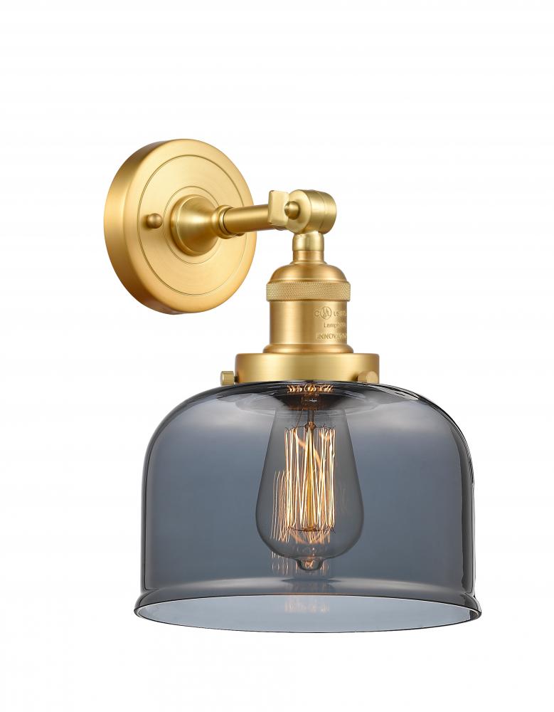 Bell - 1 Light - 8 inch - Satin Gold - Adjustable Sconce