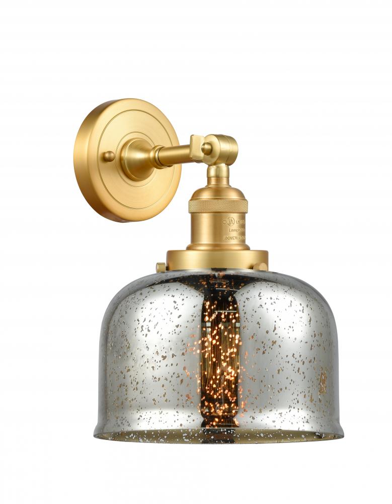 Bell - 1 Light - 8 inch - Satin Gold - Adjustable Sconce