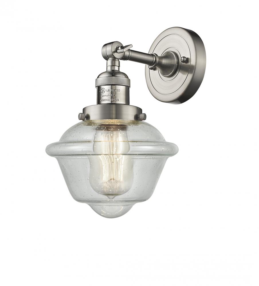 Oxford - 1 Light - 8 inch - Brushed Satin Nickel - Adjustable Sconce