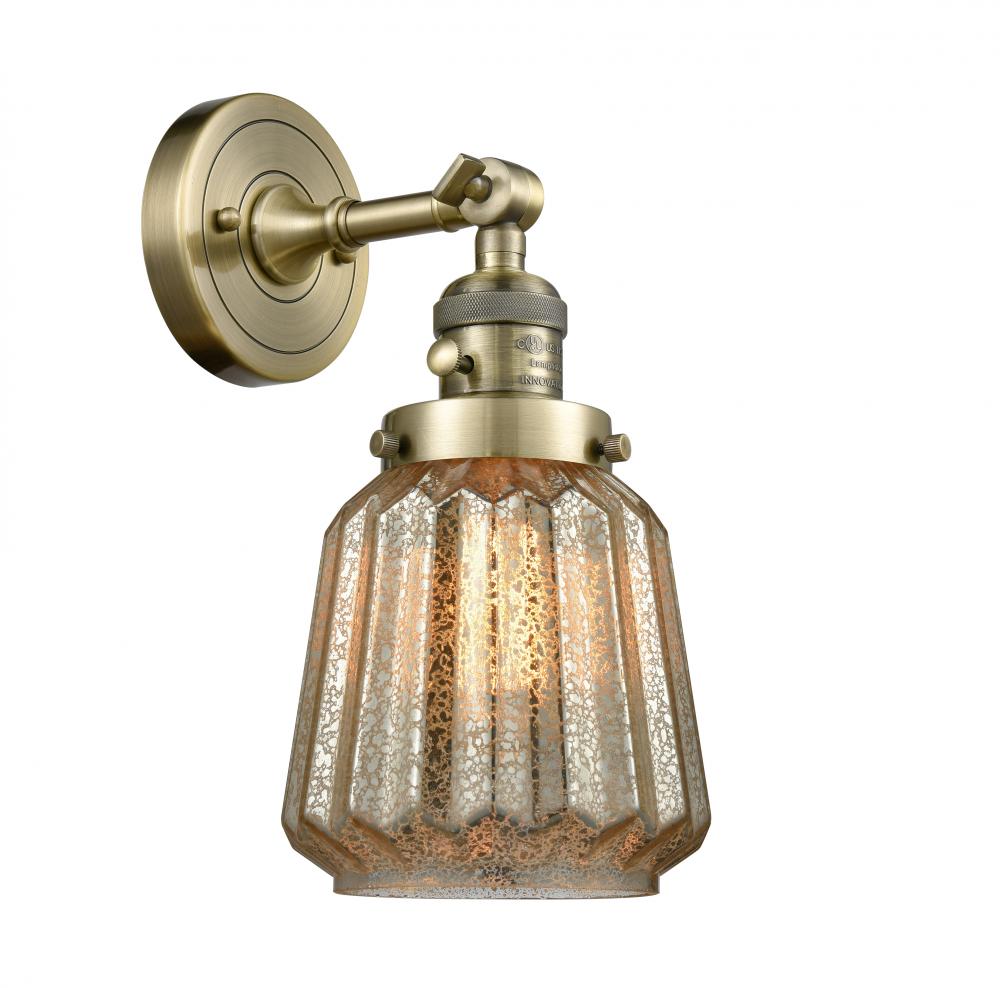 Chatham - 1 Light - 7 inch - Antique Brass - Adjustable Sconce