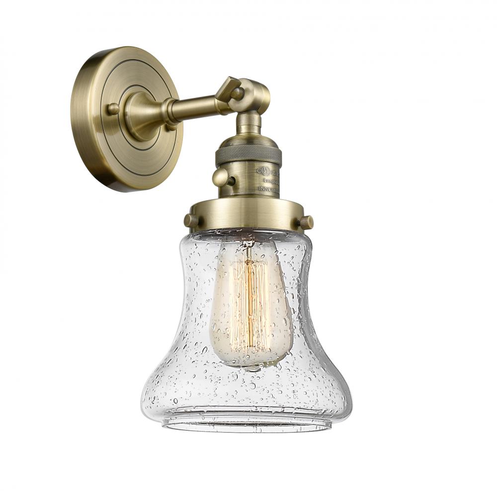 Bellmont - 1 Light - 7 inch - Antique Brass - Adjustable Sconce