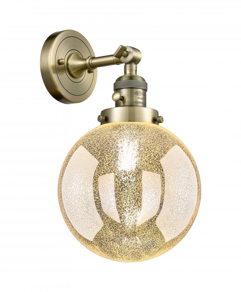Beacon - 1 Light - 8 inch - Antique Brass - Adjustable Sconce