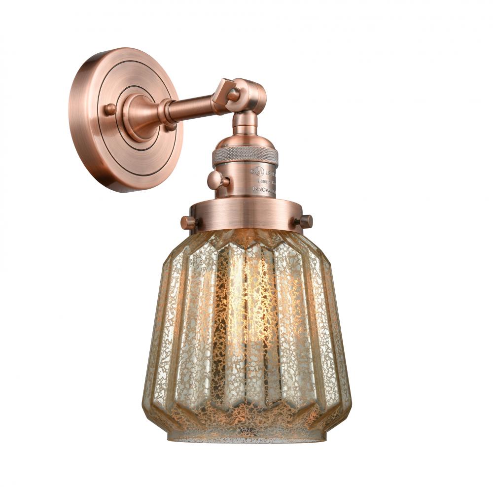 Chatham - 1 Light - 7 inch - Antique Copper - Adjustable Sconce