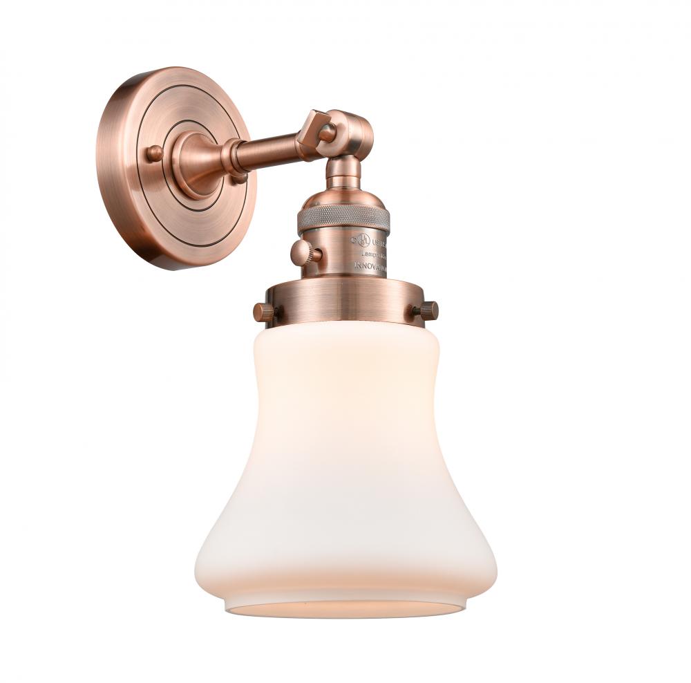 Bellmont - 1 Light - 7 inch - Antique Copper - Adjustable Sconce