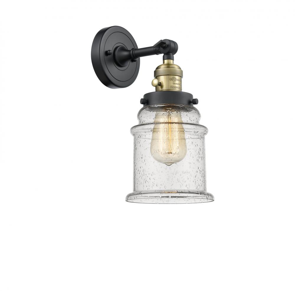Canton - 1 Light - 7 inch - Black Antique Brass - Adjustable Sconce