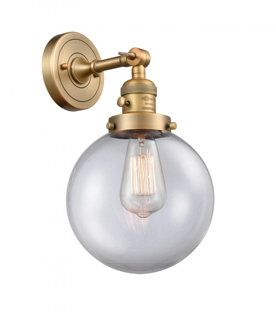 Beacon - 1 Light - 8 inch - Brushed Brass - Adjustable Sconce