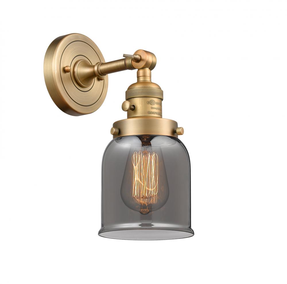 Bell - 1 Light - 5 inch - Brushed Brass - Adjustable Sconce