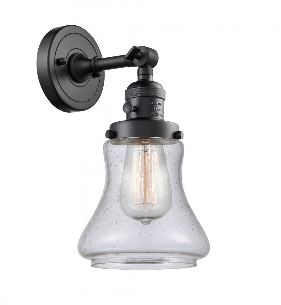 Bellmont - 1 Light - 7 inch - Matte Black - Adjustable Sconce
