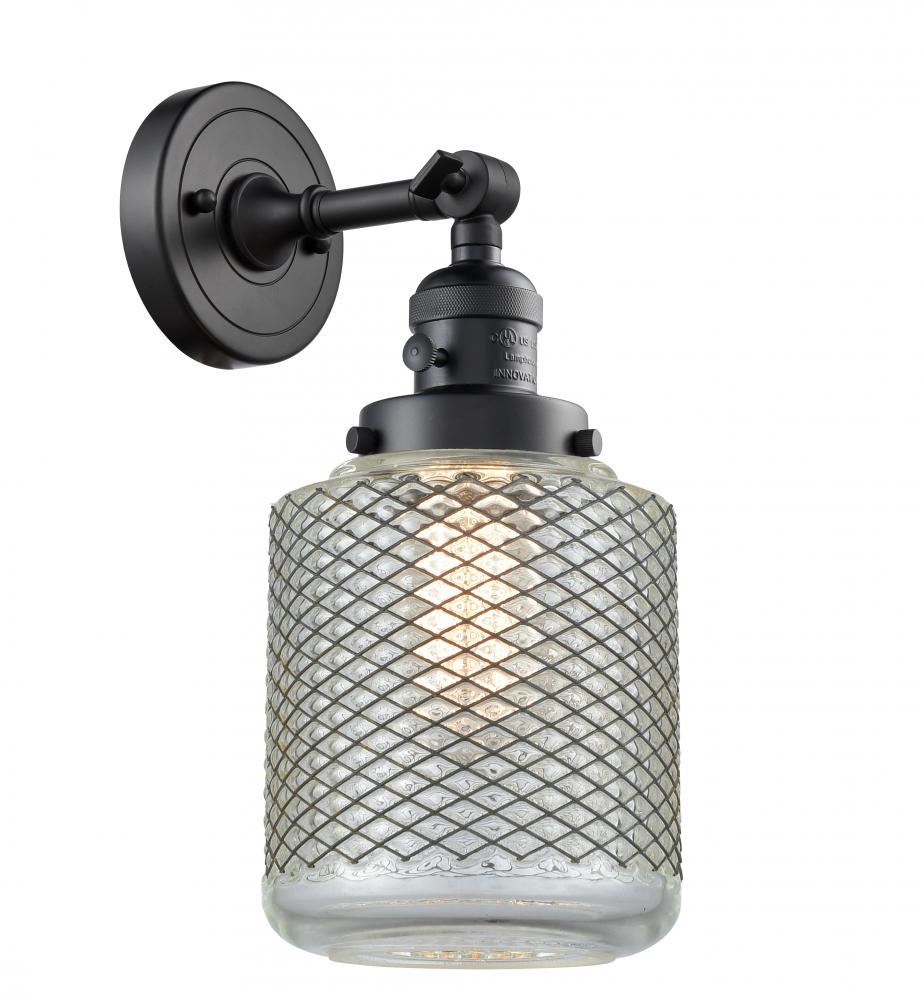 Stanton - 1 Light - 6 inch - Matte Black - Adjustable Sconce
