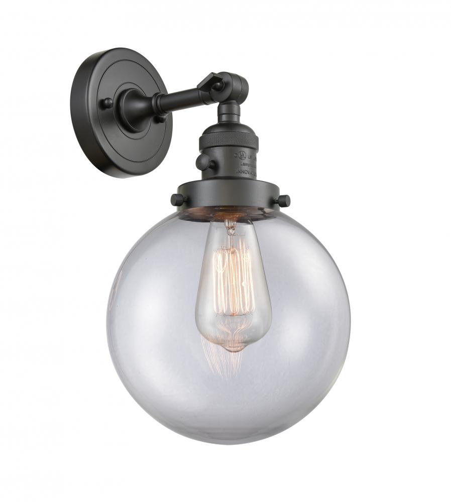 Beacon - 1 Light - 8 inch - Oil Rubbed Bronze - Adjustable Sconce