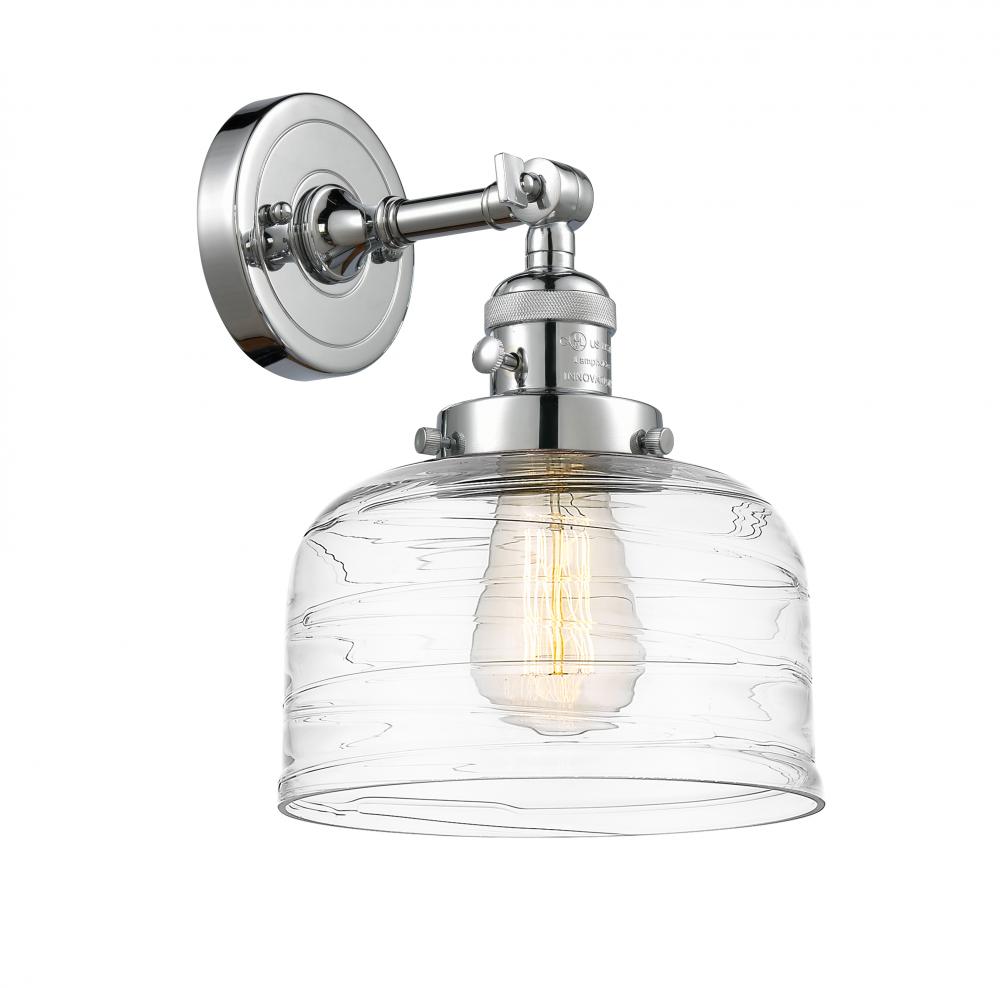 Bell - 1 Light - 8 inch - Polished Chrome - Adjustable Sconce