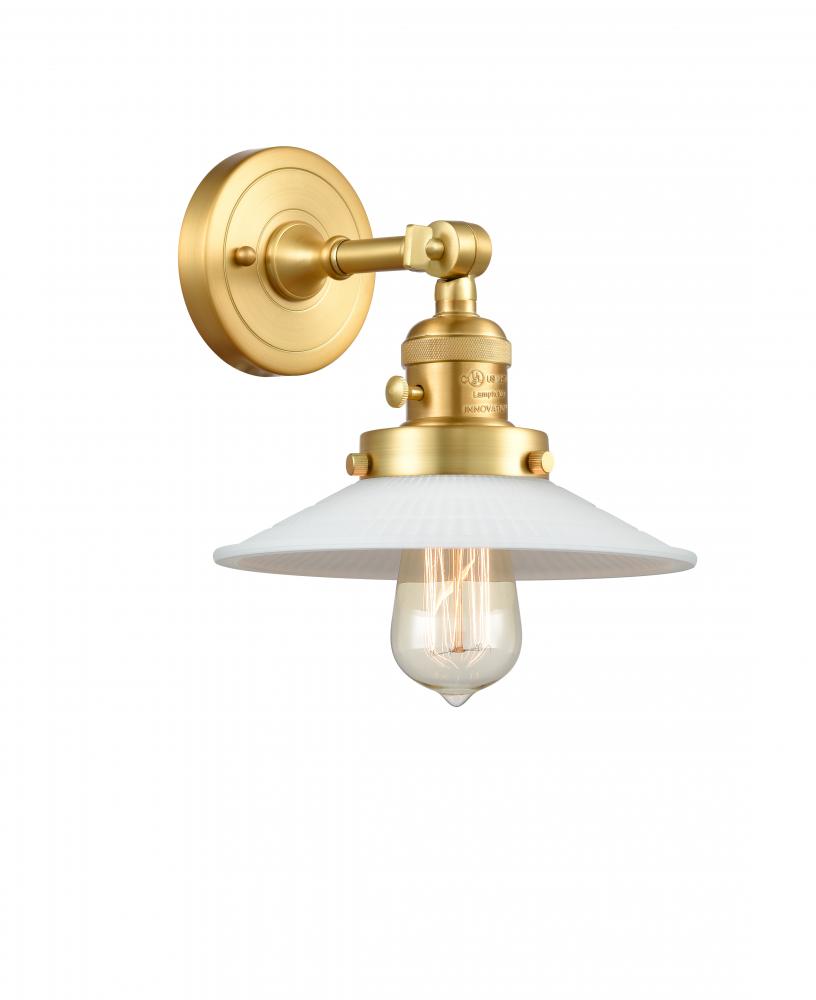 Halophane - 1 Light - 9 inch - Satin Gold - Adjustable Sconce